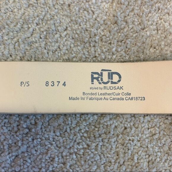RUDSAK NWOT brown tan snake print belt size small - Picture 3 of 6